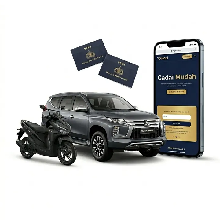 Mobil Mitsubishi Pajero dan Motor Honda Vario